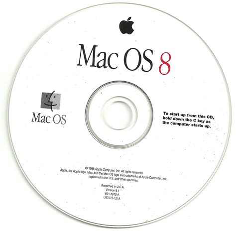 Mac Os 8 Version 81 691 1912 A U97073 121a Apple Computer Inc