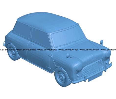 Mini Cooper 3d Model 3d Model 3d Cars For Printing Custom 3d Printing Stl File For 3d Printers