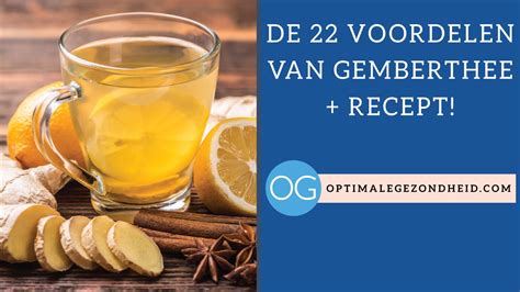 De Voordelen Van Gemberthee Recept Optimalegezondheid Com