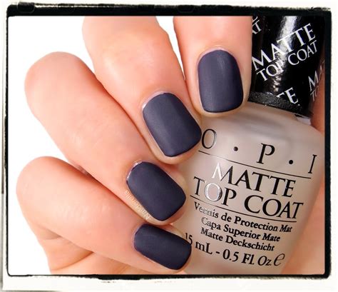 Chalked protective topcoat is the perfect finish to any chalked paint project. OPI Matte top coat and comparison - Nailderella