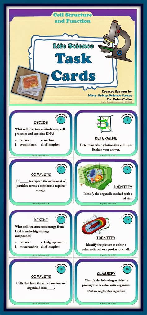 Free Printable Science Task Cards
