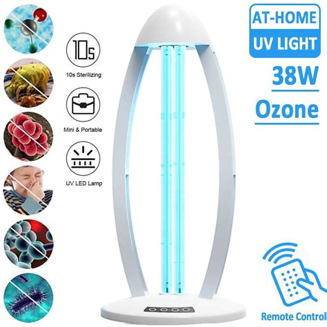 Office 110v 38w Ultraviolet Disinfect Lamp Uv Mobile Room Ozone