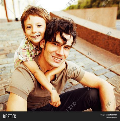 Little Son Father City Image And Photo Free Trial Bigstock