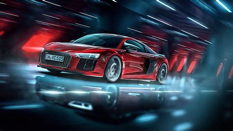 1366x768 Audi R8 Red Car 1366x768 Resolution Backgrounds And Hd