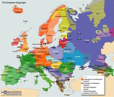 Linguistic Map Of Europe A Very Interesting And Detailed Map Which