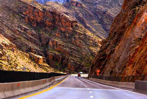 Rodovia Virgin River Canyon Arizona Lugares Fantásticos