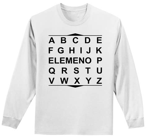 abc elemeno p funny ls t shirt funny alphabet graphic tee college t tee z1 ebay