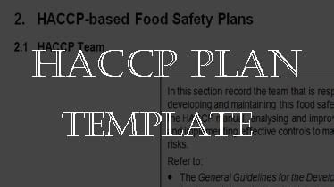 Haccp Plan Template For Seafood