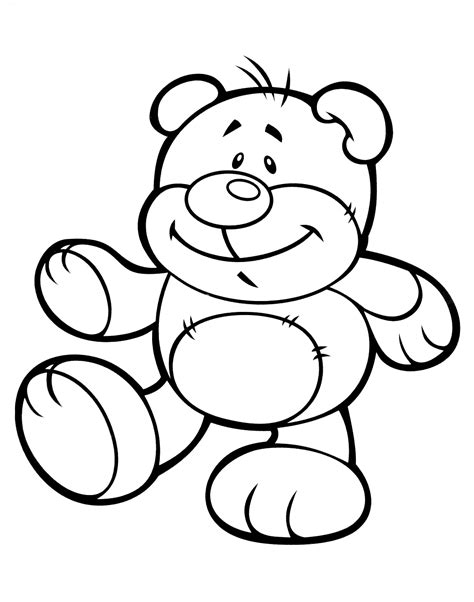 Coloriage  ours en peluche