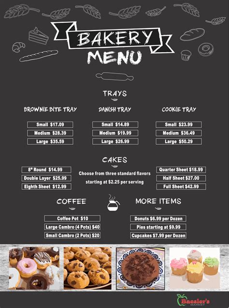 Bakery Menu Template Use Our Online Menu Maker And Youll Be Able To