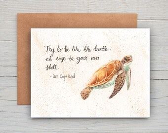 Sea Turtle Notecard And Envelope Single Or Set Of Greeting Etsy