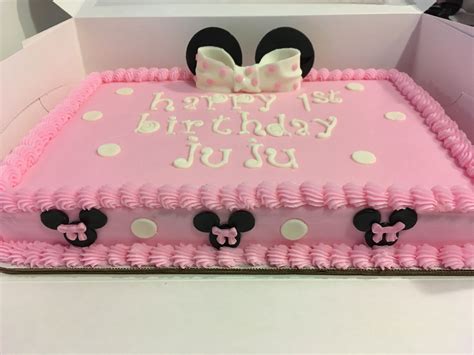Baby Minnie Mouse Sheet Cake Babbies Flk