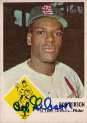 Bob Gibson Autographs And Memorabilia Sports Baseball
