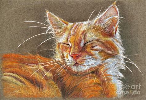 Sleeping Ginger kitten CC12-005 by Svetlana Ledneva-Schukina | Ginger