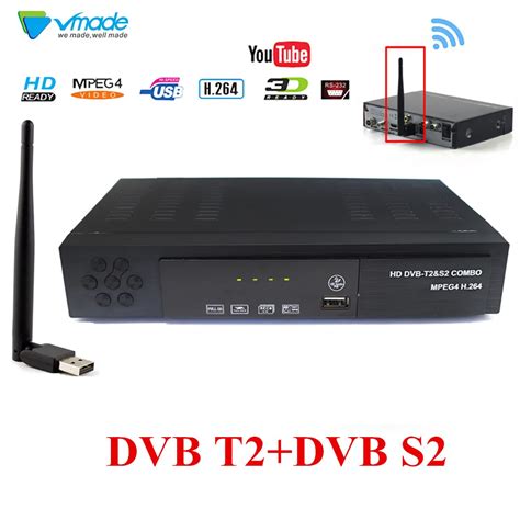 Full Hd Dvb T2 S2 Combo Decoder Wifi Satellite Receiver Support Iks