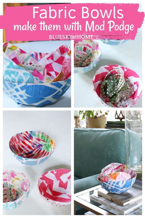 How To Make A Fabric Bowl With Mod Podge In 2022 Fabric Bowls Mod