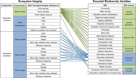 Ecosystem Integrity Ei And Essential Biodiversity Variables Ebv