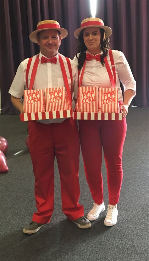 Popcorn Vendor Fancy Dress Circus Outfits Halloween Circus