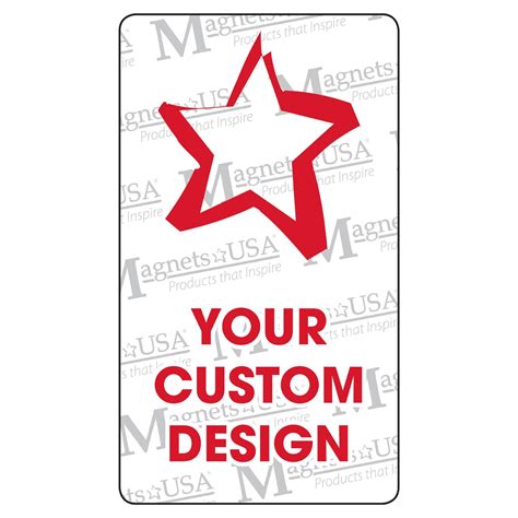 Custom Vertical Magnetic Business Card
