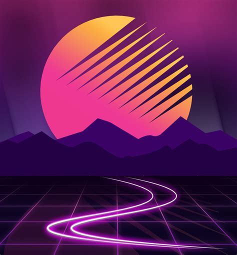 2088x2250 Retrowave Sunset 2088x2250 Resolution Wallpaper Hd Artist 4k