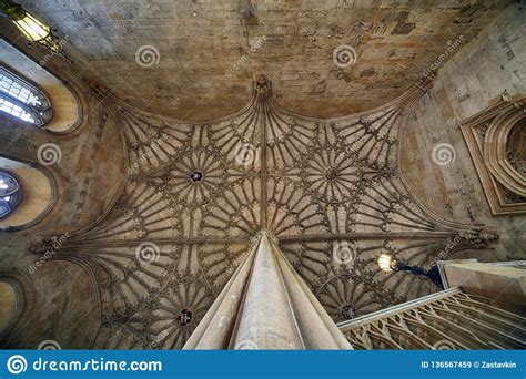 The Fanned Vaulting Of The Ceiling Of The Bodley Tower Christ Church