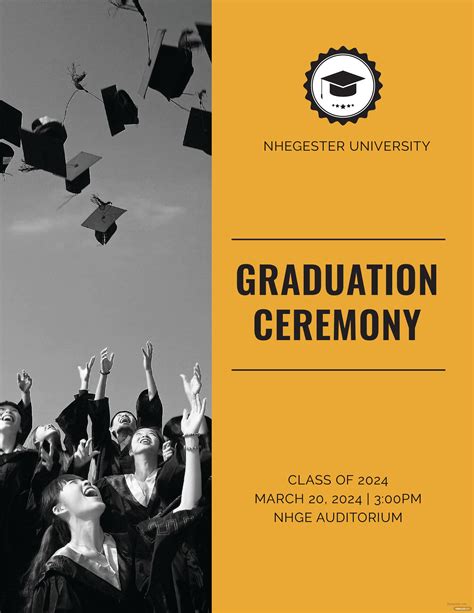 Free Graduation Programs Template In Adobe Photoshop Adobe Illustrator