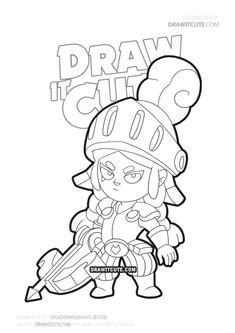 Brawl stars leent zich behalve als spel voor je smartphone en tablet ook goed als inspiratie voor een serie kleurplaten. How to draw Leonard Carl | Brawl Stars - Draw it cute Line ...
