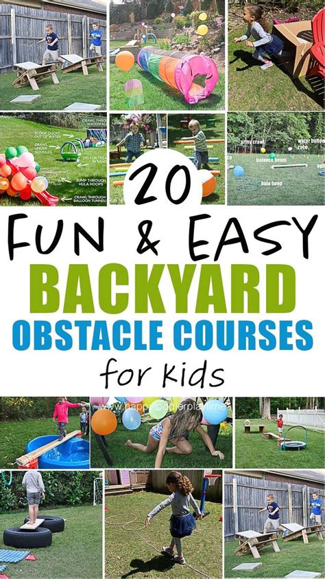 20 Amazing Backyard Obstacle Courses For Kids 1000 Backyard