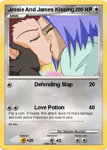 Pokémon Jessie And James Kissing Defending Slap My Pokemon Card