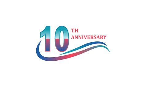10th Anniversary Celebration Logo Design Afbeelding Door 2qnah