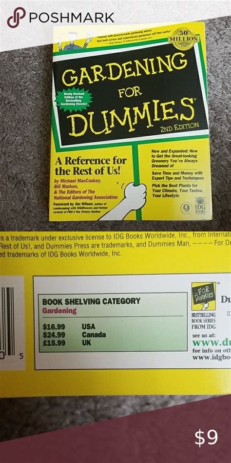 🌻book Gardening For Dummies Design Your Dream House Books