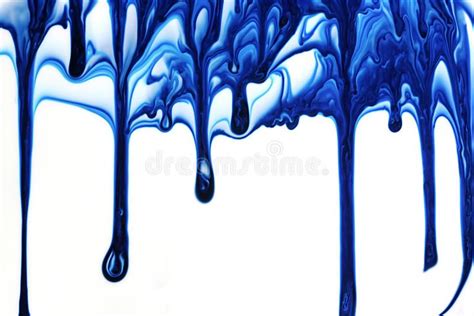 Blue Paint Dripping Wallpaper