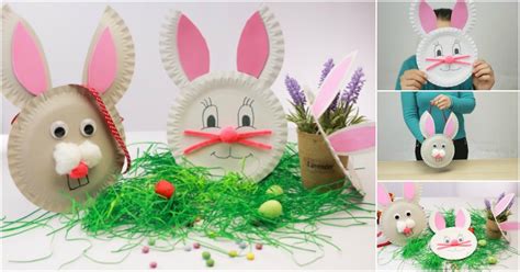 Small paper plate easter bunny. How to Make 3 Easter Bunny Crafts Out of Paper Plates - DIY & Crafts