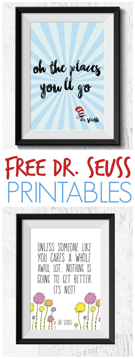 Dr Seuss Printable Quotes Free Free Printable Templates