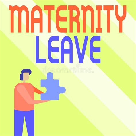 conceptual caption maternity leave internet concept the leave of absence for an expectant or