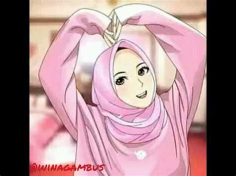 Gambar sketsa sederhana gadis hijab. Ide 80+ Kumpulan Gambar Kartun Muslimah Berhijab, Gambar ...