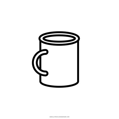 Coffee Cup Coloring Page Ultra Coloring Pages