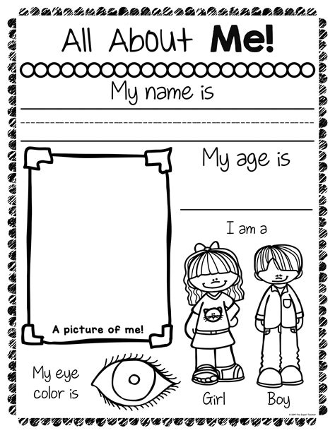 (first grade reading comprehension worksheets). All About Me Worksheets - The Super Teacher