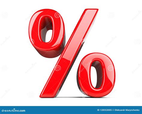 Big Red Percent Sign Stock Illustration Illustration Of Concept