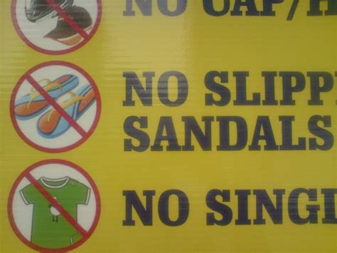 No Sandals Photo
