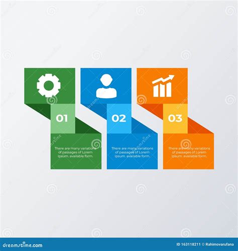 Informational Three Columns Infographic Template Design Business
