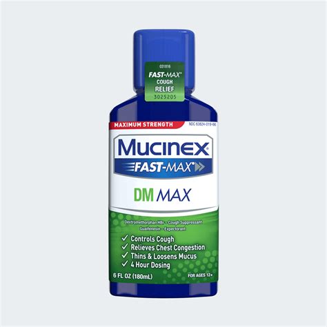 Maximum Strength Mucinex Fast Max Dm Liquid Mucinex Usa