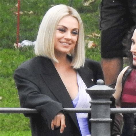 Mila Kunis Is A Blonde Beauty While Filming In Berlin With Kate