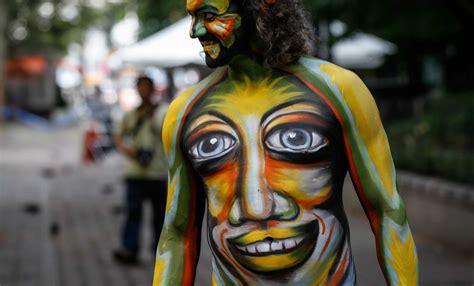 Nudists Advocate For More Adults To Opt For Body Paint Costumes At Halloween Houston Chronicle