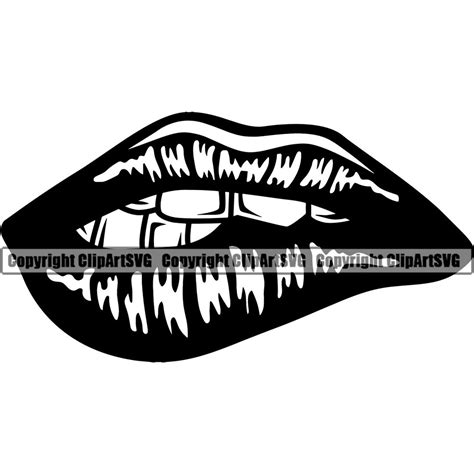 Sexy Lips Mouth Teeth Bite Down Sexual Mask Woman Female Etsy