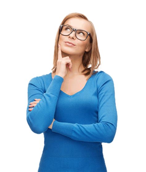 Thinking Woman Png Image For Free Download