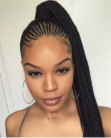 48 hot cornrow hairstyles for 2021. Stylish Ghana Braided Ideas To Try Out In 2019 With ...