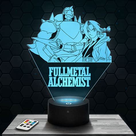 Fma Edward And Alphonse 3d Led Lamp With A Base Of Your Choice