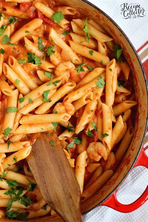 Tomato Basil Shrimp Pasta Diary Of A Recipe Collector