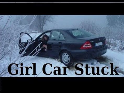 Maybe you would like to learn more about one of these? Girl With Car Stuck in Snow and Mud | Car stuck in snow ...